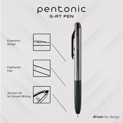 Pentonic GRT Retractable Gel Pen - Red